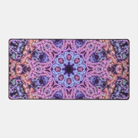 Alien Paarse Psychedelische Kaleidoscopische Manda Bureaumat (Voorkant)