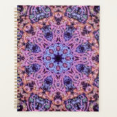 Alien Paarse Psychedelische Kaleidoscopische Manda Planner (Voorkant)