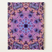 Alien Paarse Psychedelische Kaleidoscopische Manda Planner (Achterkant)