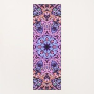 Alien Paarse Psychedelische Kaleidoscopische Manda Yogamat