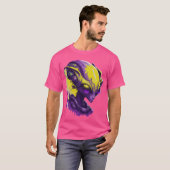 Alien Paarse T-shirt (Voorkant volledig)