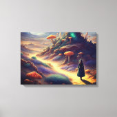 Alien Paddenstoelenplaneet  Canvas Afdruk (Voorkant)