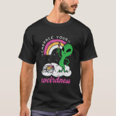 Alien Painting Rainbow T-shirt (Voorkant)