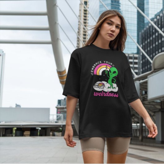 Alien Painting Rainbow T-shirt