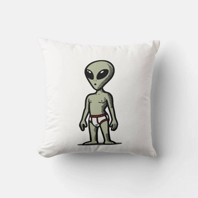 Alien Pants Kussen (Voorkant)