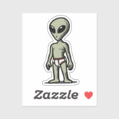 Alien Pants Sticker (Vel)
