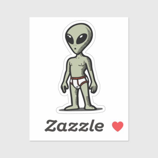 Alien Pants Sticker (Vel)