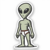 Alien Pants Sticker (Voorkant)