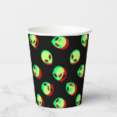 Alien Paper cup Papieren Bekers (Achterkant)