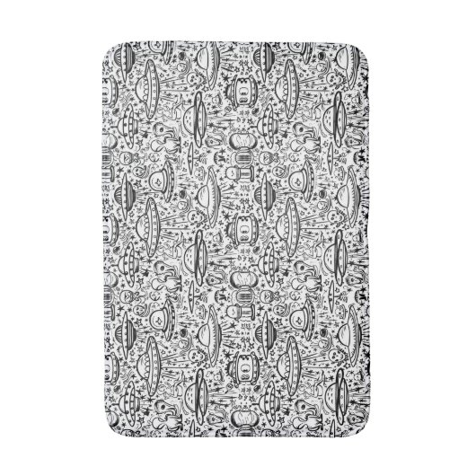 Alien Pattern Badmat (Voorkant Verticaal)