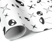 Alien Pattern Cadeaupapier (Rol Hoek)