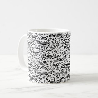 Alien Pattern Koffiemok