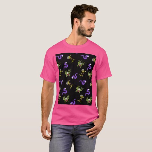 Alien Pattern T-shirt (Voorkant volledig)