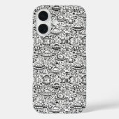 Alien Pattern Telefoonhoes Case-Mate iPhone Case (Achterkant)