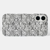 Alien Pattern Telefoonhoes Case-Mate iPhone Case (Achterkant (horizontaal))