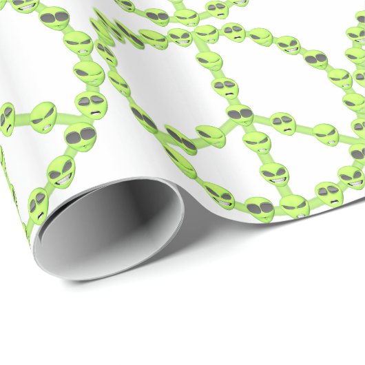 Alien Peace Cadeaupapier (Rol Hoek)