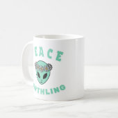 Alien - Peace Earthling Koffiemok (Voorkant links)