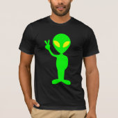 ALIEN PEACE GRAPPIG T-SHIRT (Voorkant)