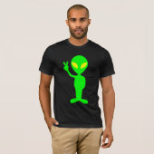 ALIEN PEACE GRAPPIG T-SHIRT (Voorkant volledig)