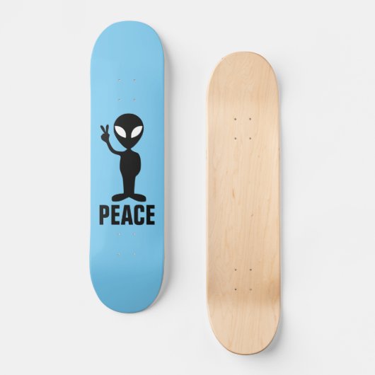 ALIEN PEACE-skateboards Persoonlijk Skateboard (Voorkant)