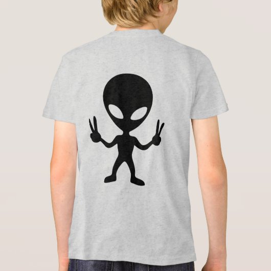 alien peace Tri-Blend shirt (Achterkant)