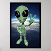 Alien - Peace V Sign Poster (Voorkant)