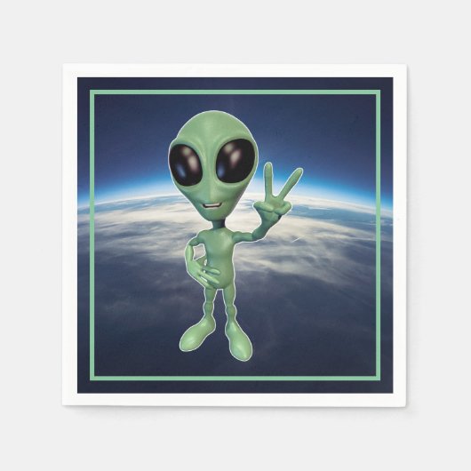 Alien - Peace V Sign Servet (Voorkant)