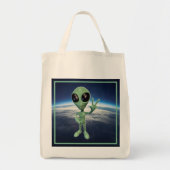 Alien - Peace V Sign Tote Bag (Voorkant)