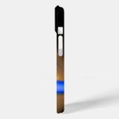 ALIEN PEARL / BLUE BLACK WHITE ABSTRACT Monogram Case-Mate iPhone Case (Achterkant / Links)