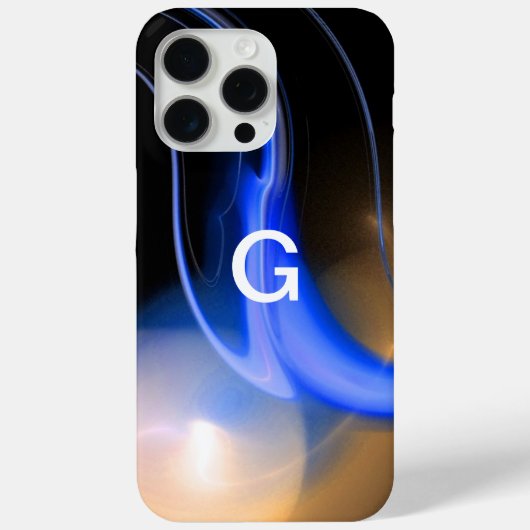 ALIEN PEARL MONOGRAM Blue Brown Case-Mate iPhone Case (Achterkant)