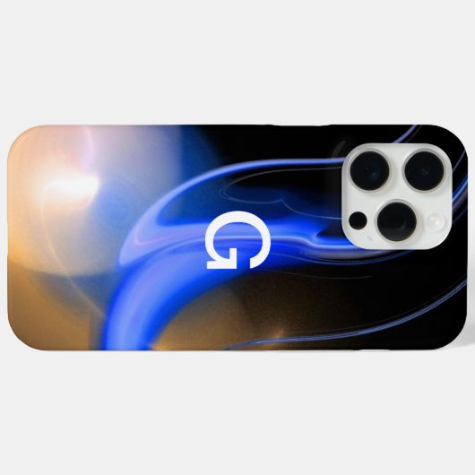 ALIEN PEARL MONOGRAM Blue Brown Case-Mate iPhone Case (Achterkant (horizontaal))