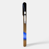 ALIEN PEARL MONOGRAM Blue Brown Fractals Case-Mate iPhone Case (Achterkant / Links)