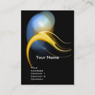 ALIEN PEARL MONOGRAM Levendig zwart geel blauw Visitekaartje