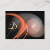 ALIEN PEARL MONOGRAM Levendig zwart roze wit Visitekaartje (Achterkant)