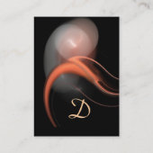 ALIEN PEARL MONOGRAM Levendig zwart roze wit Visitekaartje (Achterkant)