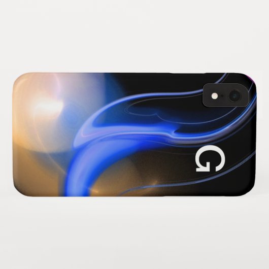 ALIEN PEARL-monogram paars Case-Mate iPhone Case (Achterkant (horizontaal))