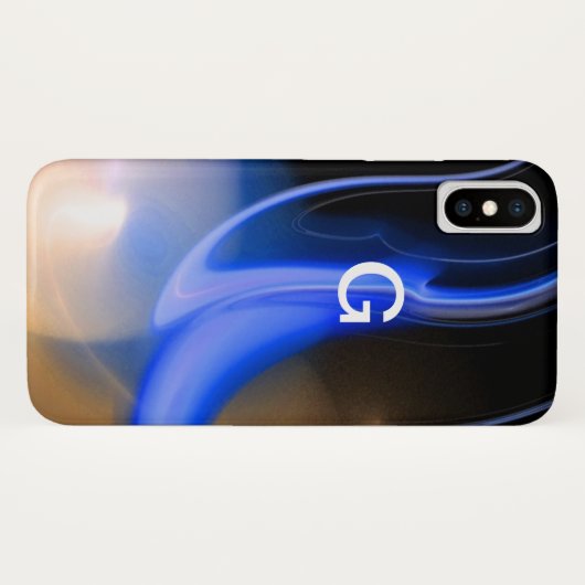 ALIEN PEARL-monogram paars Case-Mate iPhone Case (Achterkant (horizontaal))