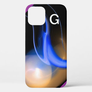 ALIEN PEARL-monogram paars iPhone 12 Hoesje