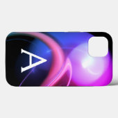 ALIEN PEARL MONOGRAM PinkPurple Fractal Swirls Case-Mate iPhone Case (Achterkant (horizontaal))