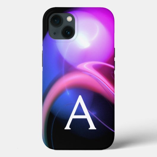 ALIEN PEARL MONOGRAM PinkPurple Fractal Swirls Case-Mate iPhone Case (Achterkant)