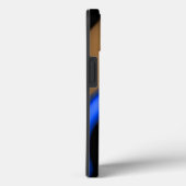 ALIEN PEARL MONOGRAM White Blue Fractal Swirls Case-Mate iPhone Case (Achterkant / Rechts)