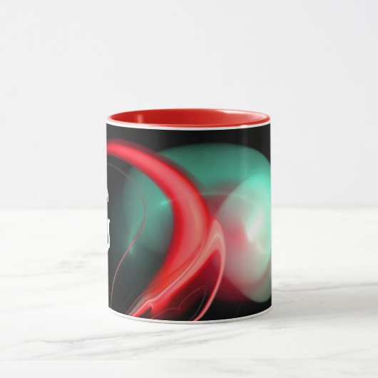 ALIEN PEARL Red Green Black Fractals Mok (Midden)