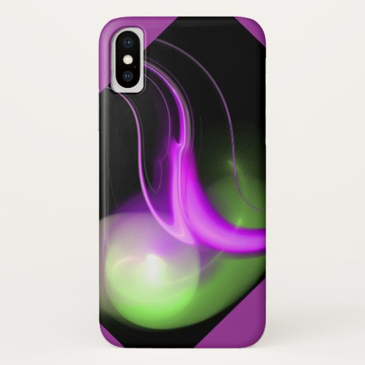 ALIEN PEARL zwarte paars Case-Mate iPhone Case (Achterkant)