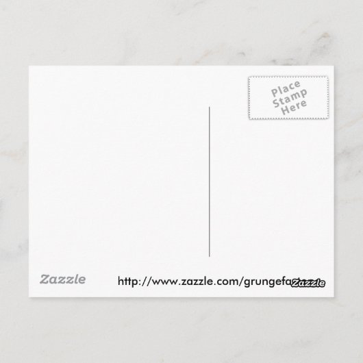 Alien Pee Burns Briefkaart (Achterkant)