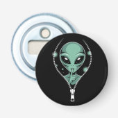 Alien Peeping Button Flesopener (Voorkant)