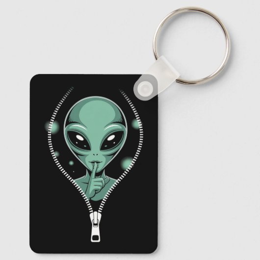 Alien Peeping Sleutelhanger (Achterkant)