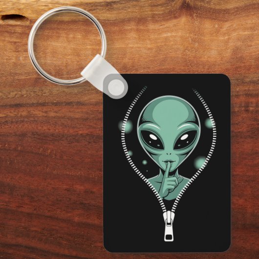 Alien Peeping Sleutelhanger (Voorkant)