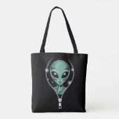 Alien Peeping Tote Bag (Achterkant)