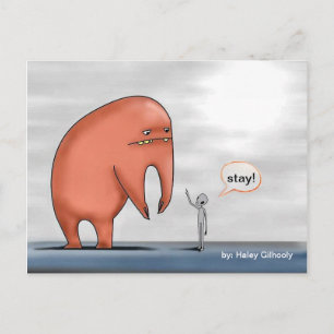 Alien & Pet Monster - Briefkaart