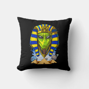 Alien Pharaoh Egypt Tutankhamun Ancient Annunaki Kussen